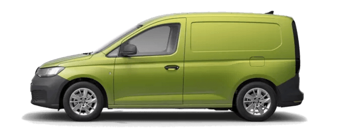 Side profile of a Volkswagen Caddy