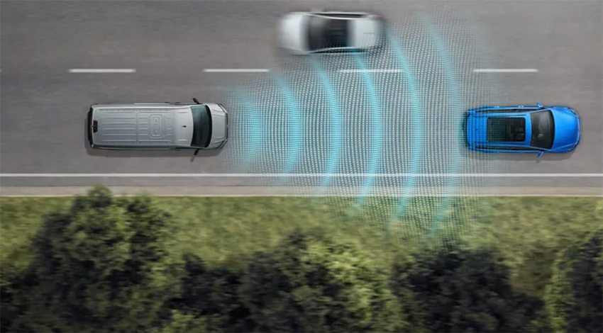 Visualisation of a vehicles cruise control