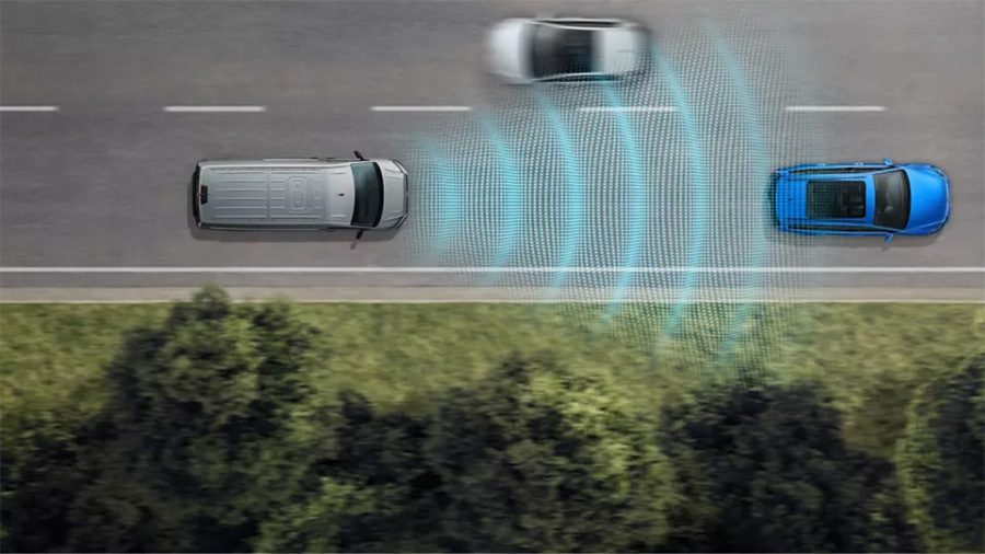 Visualisation of a vehicles cruise control