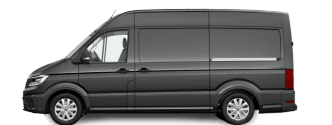 Side profile of a Volkswagen Crafter