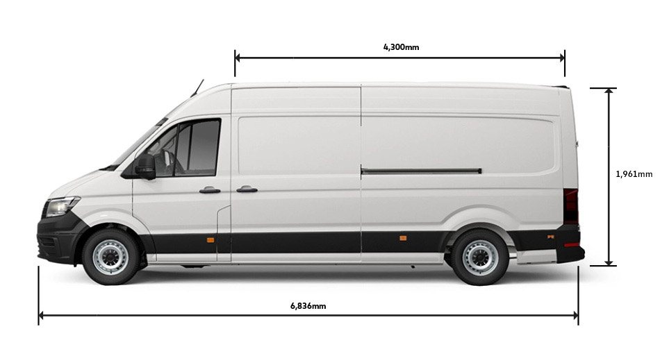 Dimensions of a LWB van